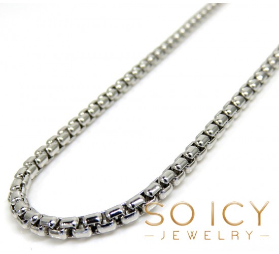 14 inch white gold box chain Clearance