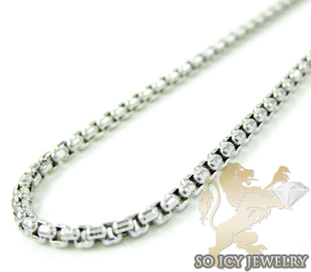Vintage 14k White Gold 16-inch Box Chain Necklace – Someday Jewels