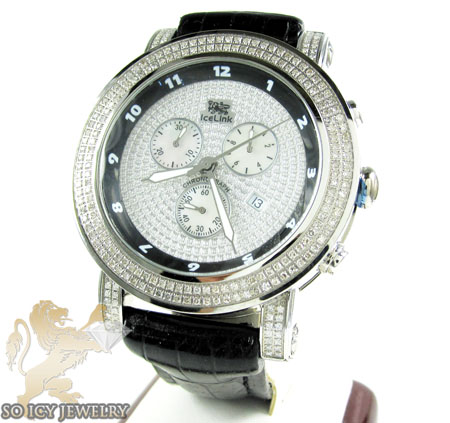 Mens diamond icelink ice king watch 2.75ct - Image 1