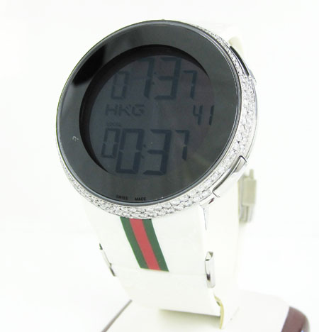 Mens diamond igucci digital grammy edition watch 2.00ct