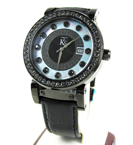 Techno com kc black diamond pearl watch 4.00ct - Image 1