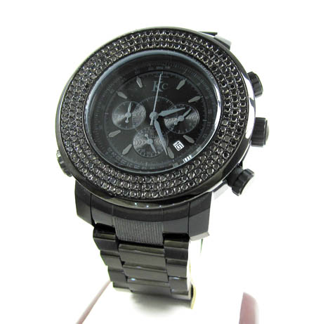 Techno com kc black diamond xl watch 4.25ct