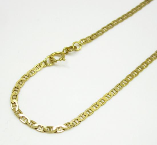 Mens 10k Gold Bracelets 100 Real For Men 10k Yellow Gold Solid Mariner Bracelet 8 Inch 2mm