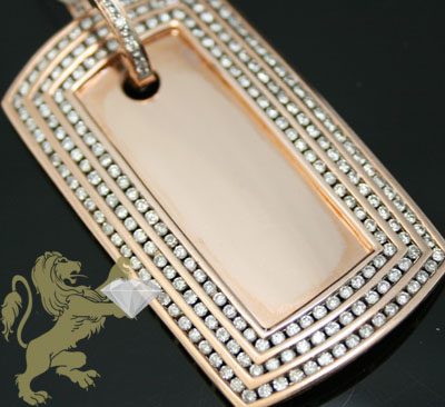 3.95ct 14k solid rose gold diamond