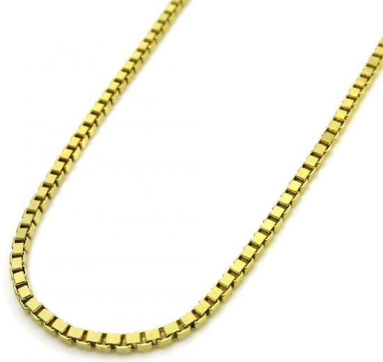 14k Gold box chain, box chains, gold box chains, Italy box chains