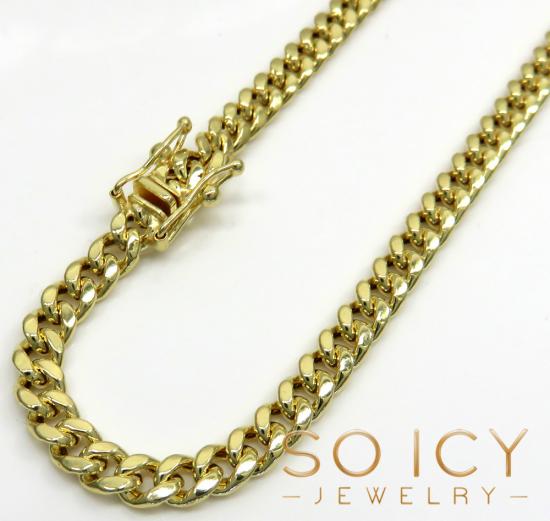 Gold miami chains made with 100 natural gold