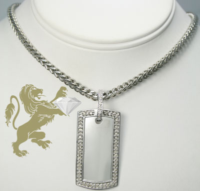 1.20ct 14k solid white gold