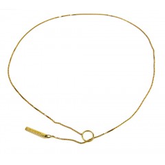 Ladies 18k Yellow Gold Box Link To Love Gucci Necklace