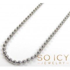 925 White Sterling Silver Ball Link Chain 24-36 Inch 2mm