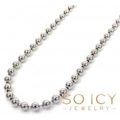925 White Sterling Silver Ball Link Chain 20-36 Inch 2.50mm