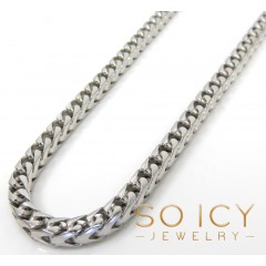 925 White Sterling Silver Solid Franco Chain 18-30 Inches 3.8mm