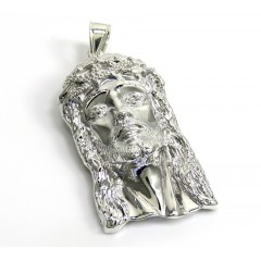 925 Sterling Silver Large Classic Jesus Pendant 