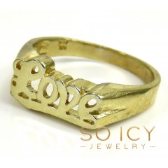 10k Yellow Gold Small Love Ring 