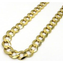 14k Yellow Gold Cuban Chain 7mm 18-26