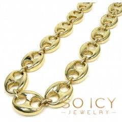 10k Yellow Gold Hollow XL Gucci Link Chain 20-24' 17mm 