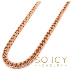 14k Rose Gold Solid Box Franco Chain 18-24 Inch 3mm