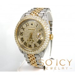 Preowned Rolex Datejust Yellow Gold And Stainless Steel Diamond Watch 18.00ct