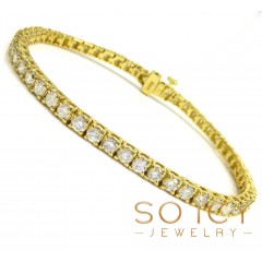 14k Gold 7 Pointer Diamond Tennis Bracelet 7