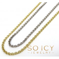 14k Gold Super Skinny Solid Cable Chain 16-22 Inch 1.50mm