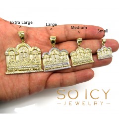 10k Yellow Gold Small-xl Jesus Apostles Last Supper Pendant