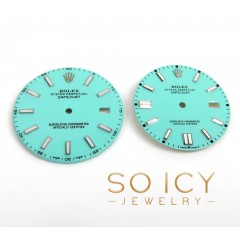Rolex 36mm Turquoise Datejust Custom Made Dial