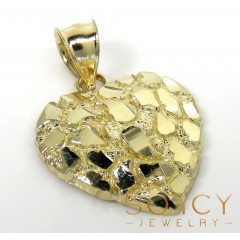 10k Yellow Gold Small Nugget Pendant 