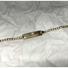 14k Gold Baby Id Bracelet