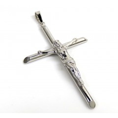 925 silver large Hanging Jesus tube cross 