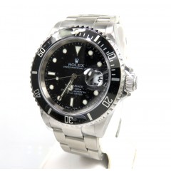 Rolex Submariner Date Black Dial 40mm Steel Watch REF. 16610