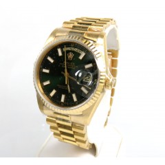 Rolex Day Date 18k Yellow Gold 36mm Green Dial Ref.18238