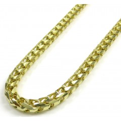 14k Yellow Gold Solid Diamond Cut Franco Chain 20-24' 5mm