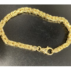 14k gold byzantine bracelet  