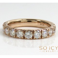 14k Gold Lab Grown 10 Pointer Diamond 3mm Wedding Comfort Band Ring