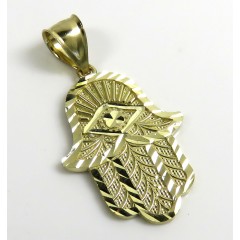 Small Hamsa Pendant 10k Yellow Gold Pendant