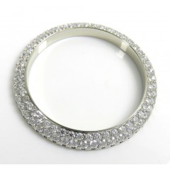 2 row Moissanite bezel 2.20cts 41mm