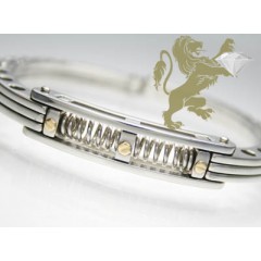 White & Yellow Stainless Steel 