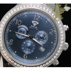 2.45ct Mens Aqua Master Genuine Round Diamond 