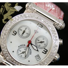 0.85ct Ladies Aqua Master Genuine Diamond Watch