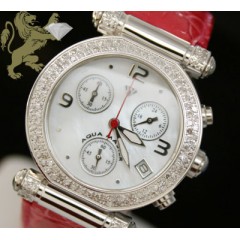0.85ct Ladies Aqua Master Genuine Diamond Watch 