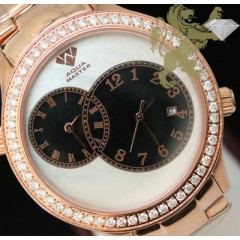 2.45ct Aqua Master Genuine Diamond Watch 