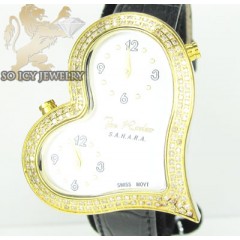 Ladies Joe Rodeo Diamond Watch Yellow Sahara Heart 1.40ct