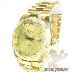 genuine mens solid gold watches