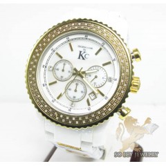 Techno com kc diamond white ceramic watch 1.80ct