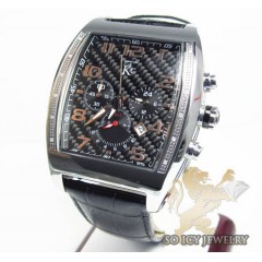 Techno com kc diamond black carbon fiber watch 0.15ct