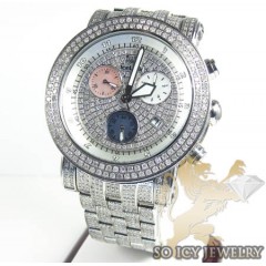 Diamond Icelink Ice Bank Mens Watch 9.50ct