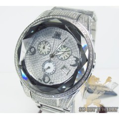 Diamond icelink midnight sun mens watch 4.25ct