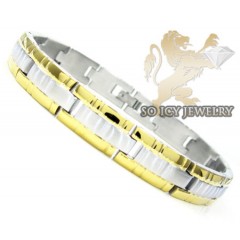 Two Tone Stainless Steel Bracelet