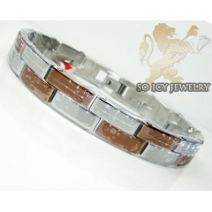 White & rose stainless steel fasion bracelet