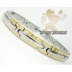 Two Tone Stainless Steel Fashion Bracelet