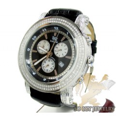 Diamond Icelink Ice King Mens Watch 5.50ct